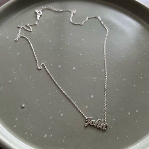 ‘john’ silver 925 necklace